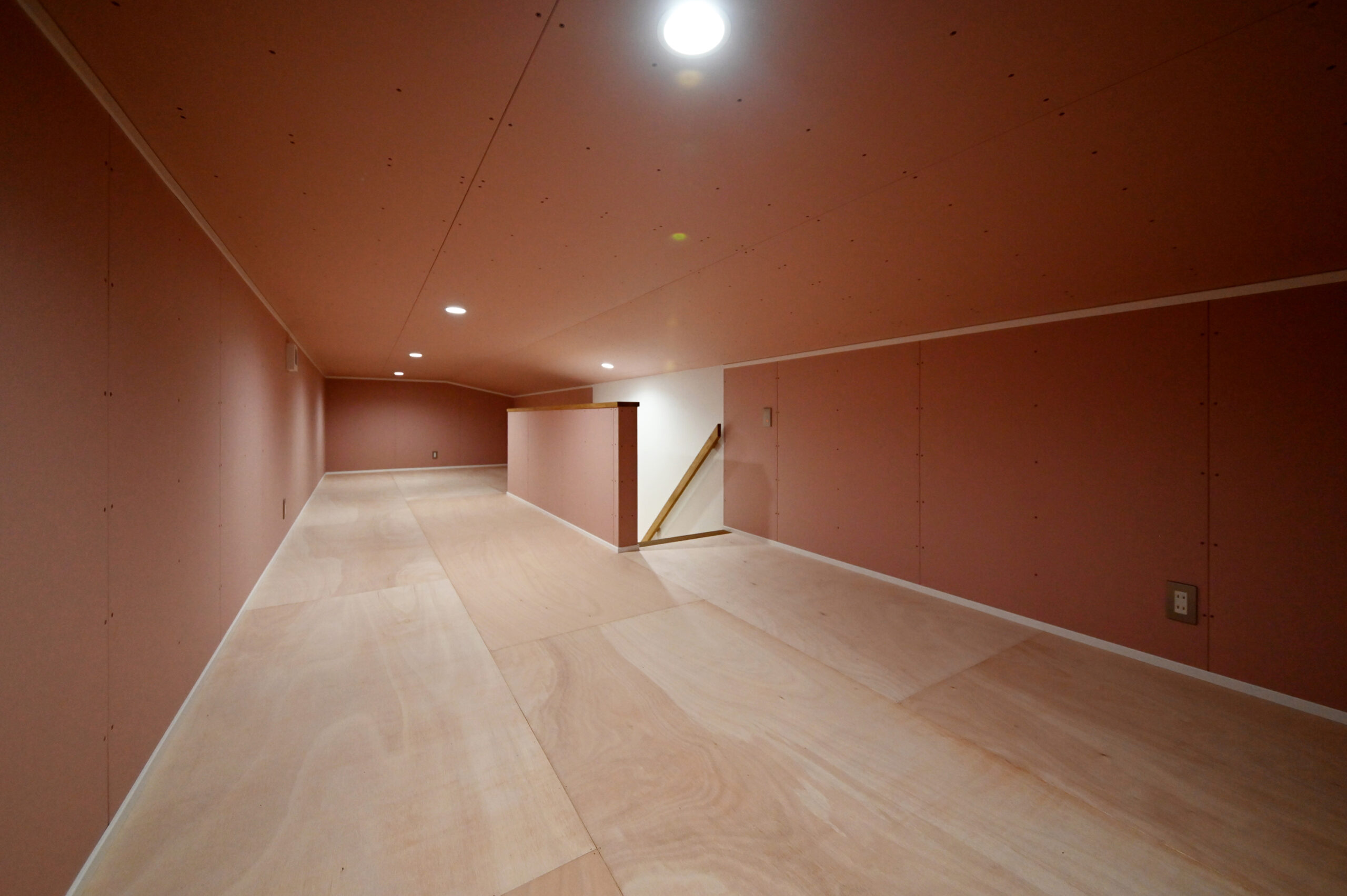ダウンリビングと暮らす、ひと続きの平屋