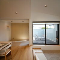 ダウンリビングとプライベートテラスが生む上質な時間