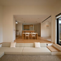 ダウンリビングとプライベートテラスが生む上質な時間